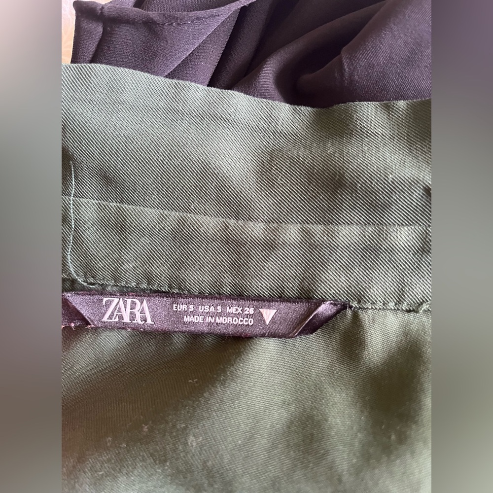 Zara Dark Green Tiered Dress - Picture 10 of 10